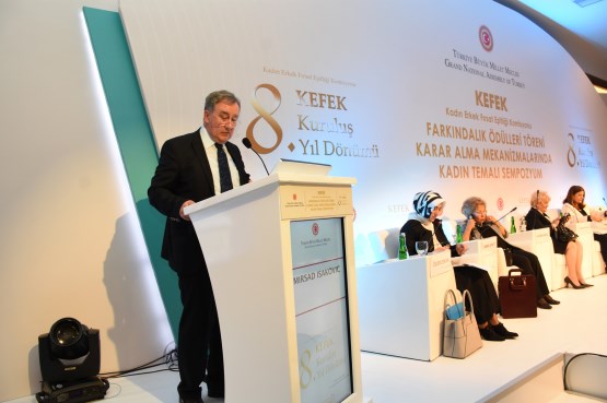 Chairman of the Gender Equality Committee of the House of Representatives Mirsad Isaković addressed participants of the Symposium on the Participation of Women in Decision-Making Mechanisms in Ankara 